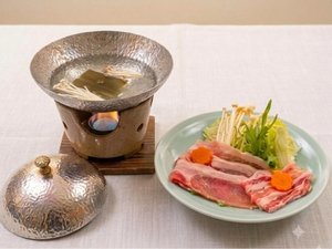 ★夕食一例★♪北上産アリスポーク使用♪写真の料理内容は季節に寄り替わる場合もあります。
