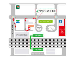 駐車場及び提携駐車場案内地図