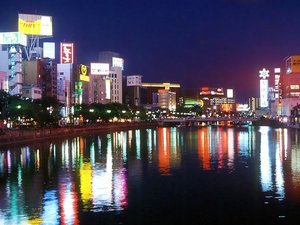 ◇中洲:屋台街や、飲食店を多数有する繁華街。