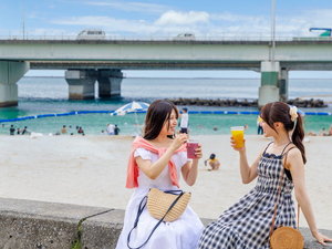 【周辺・景観】波の上ビーチでチルタイム♪