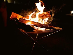 1,000円/台で焚き火セットの貸し出しもございます。※雨天時や強風時は実施できません。