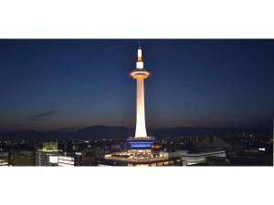 京都タワーの夜景です。