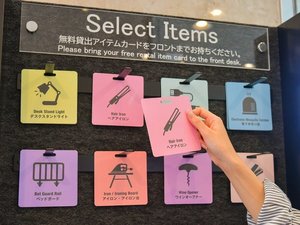 select Itemsは種類が多く、お客様の手荷物を少なくする手助けをします