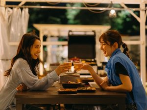 プライベートテラスでBBQ