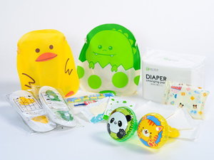 かわいいバッグに入ったお子様用アメニティグッズをご用意しております。