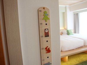 ファミリールーム【BAUM】お部屋にある身長計と体重計で、お子様の成長を“すうじ”で実感