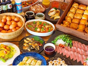 人気の朝食ブッフェ