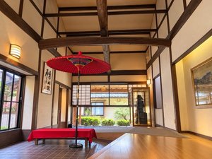 京極家の甲冑と野点傘