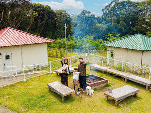 愛犬と歩む旅のひとコマ。自然に包まれ、家族の距離がそっと近づく、かけがえのない時間。