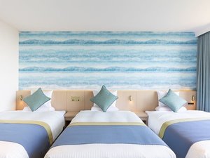 【2025年7月改装リニューアル】【オーシャンビュー】デラックスファミリールーム(バス付)