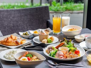朝食ビュッフェ