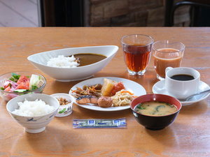 朝食ビュッフェ盛り付け例 和食