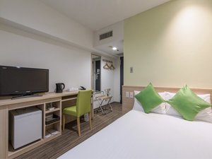 仕事の合間に、ほっとひと息つける客室です。