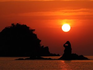 西伊豆の夕陽