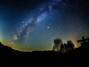 日光市の夜空 万華鏡の夜空