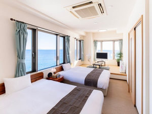 【スーペリア和洋室】31平米+専用岩盤浴付 『新館』『海側』
