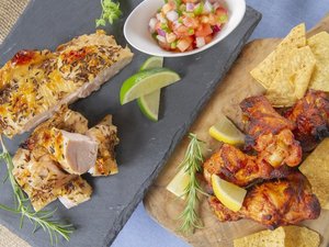 2026年夏の朝食メニュー♪〜《日替わり》タンドリーチキン/グリルチキンとサルサメヒカーナ〜