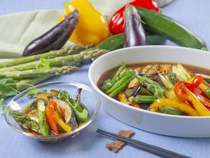 2026年夏の朝食メニュー♪〜夏野菜の揚げびたし〜