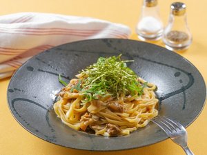2026年秋の朝食メニュー♪〜北海道産いろいろキノコの和風パスタ〜