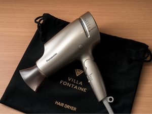パナソニック製ヘアードライヤー ナノケアを篝−KAGARI−のお部屋にご用意