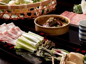 御椀替り<春のお料理>春菜苦味鍋