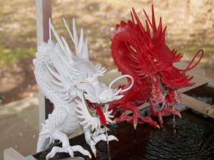 【伊豆山神社】「手水舎」の