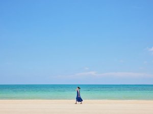 ビーチは全長約2Km