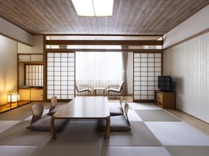◆和室43平米/畳のやさしい質感と和の趣が広がる和室で、心ほどけるひとときを。(客室一例)