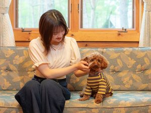 ペット同伴可 愛犬と一緒にコテージ宿泊可能です!