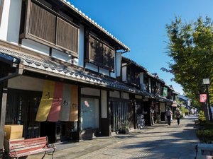 【当館から車で8分】彦根城のお膝元にある古い街並みを再現した通り「夢京橋キャッスルロード」