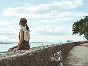 遊歩道(散歩道)ホテル裏手側で自由きままに海を見ながら散歩。