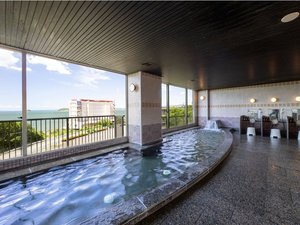 三河湾を一望する大浴場!天然温泉で体の芯までぽかぽかに。男女入替制