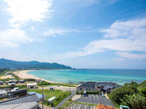 【スカイテラス】日本海を一望出来るテラス♪昼・夕方・夜と違ったロケーションをお楽しみ頂けます♪