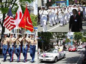 黒船祭・土曜日のメイン「記念公式パレード」