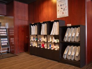 無料貸出枕・シャンプーコーナー