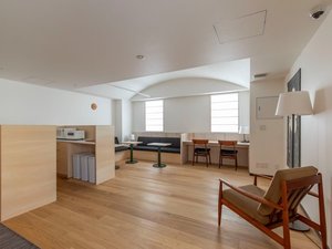 レディースフロア専用リビング◆床暖房やコインランドリー付き
