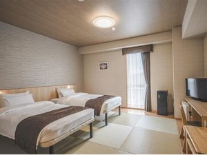 【和モダンツイン】最大3名様まで宿泊できます♪