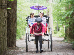 人力車体験プランは、人力車がホテル前までのお迎え♪