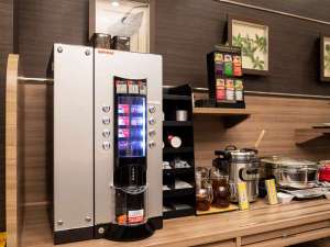 コーヒーマシンも完備♪