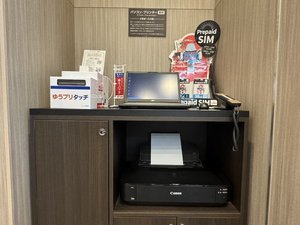 パソコンコーナーではプリンターもご利用いただけます(無料)