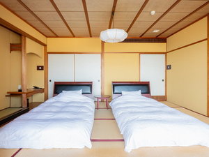【禁煙】和室一間(10-12畳)伊勢湾を望む全18室。海を眺めながらゆったりとお寛ぎいただけます。