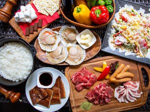 �Y�΂ŏĂ��킪�܂�BBQ�Z�b�g��i�ʐ^��4�l�O�j