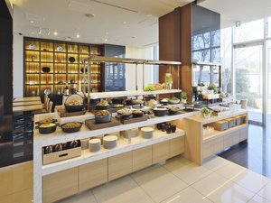 朝食ビュッフェ会場