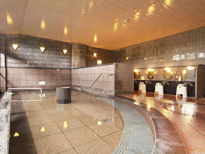 会津アストリアホテル：■【大浴場・シャクナゲの湯】広々とした浴槽でのびのび体をのばして旅の疲れを癒やしてください♪