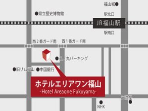 エリアワン福山までの地図