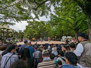 徳島城阿波おどり2024(横須賀家政像前広場)舞台踊り