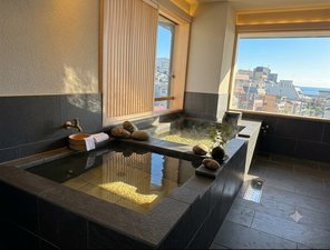 海が眺められる客室露天風呂(和洋室)