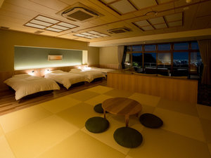 展望テラス付き和モダン【いちょう】部屋の灯りをそっと消せば、そこは宝石箱の中のような静寂