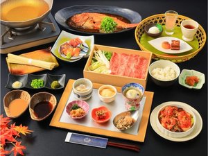 ご夕食(一例) 70分飲み放題付(クラフトビール/日本酒/ワイン/ソフトドリンク)