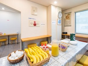 無料のセルフサービス朝食をご用意しております